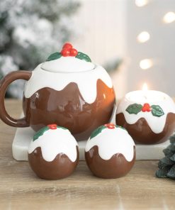 Christmas Pudding Tealight Candle Holder - Image 6