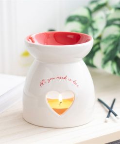 All You Need is Love Heart Oil Burner - Image 1