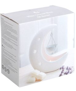 White Crescent Moon Hanging Oil Burner - Image 5