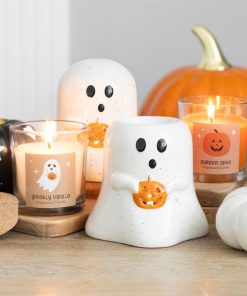 Ghost Shaped Oil Burner with Pumpkin - Image 6