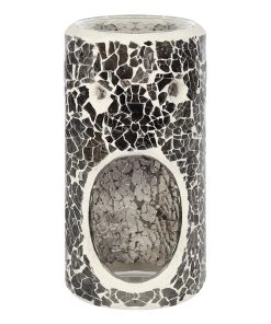 Pillar Gunmetal Grey Crackle Oil Burner - Image 1