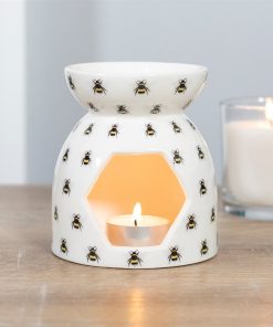 All Over Bee Print Oil Burner - Image 3