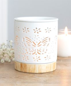 Matte Ceramic Butterfly Oil Burner - Image 4