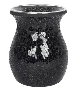 Large Black Crackle Oil Burner - Image 3