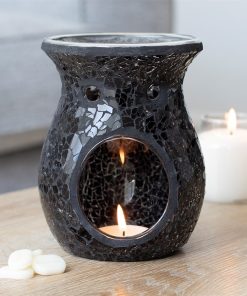 Large Black Crackle Oil Burner - Image 4