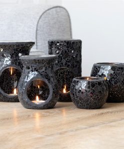 Large Black Crackle Oil Burner - Image 5