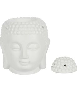 White Buddha Head Oil Burner - Image 2