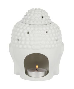 White Buddha Head Oil Burner - Image 3