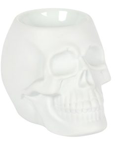 White Skull Oil Burner - Image 1