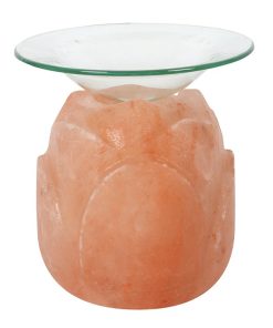 Lotus Flower Shaped Himalayan Salt Oil Burner - Image 2