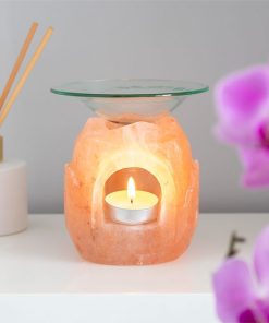 Lotus Flower Shaped Himalayan Salt Oil Burner - Image 3