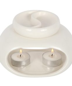 Off White Double Oil Burner - Image 1