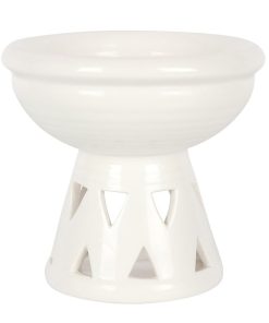 Off White Deep Bowl Oil Burner - Image 1