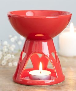 Red Deep Bowl Oil Burner - Image 4