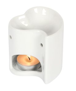 White Heart Oil Burner - Image 1