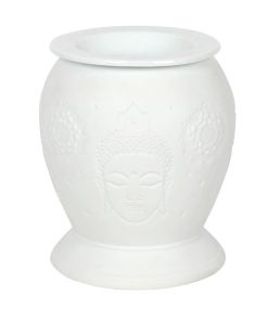 White Ceramic Buddha Electric Oil Burner - Image 2