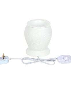 White Ceramic Buddha Electric Oil Burner - Image 3