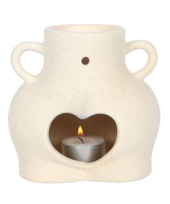 Cream Speckle Bum Oil Burner - Image 1