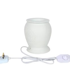 Tree of Life White Ceramic Electric Oil Burner - Image 3