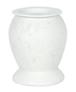 Dragonfly White Ceramic Electric Burner - Image 2