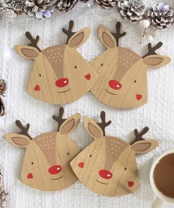 Set of 4 Reindeer Coasters - Image 3