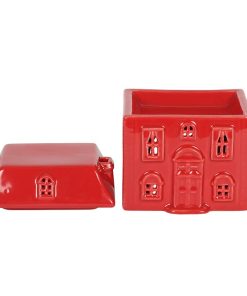 Red Ceramic House Oil Burner - Image 3