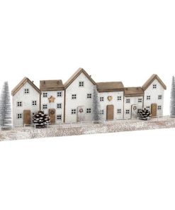 40cm Silver Christmas House Decoration - Image 1