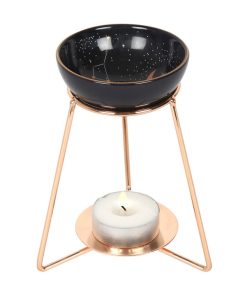 Purple Star Sign Oil Burner on Metal Base - Image 1