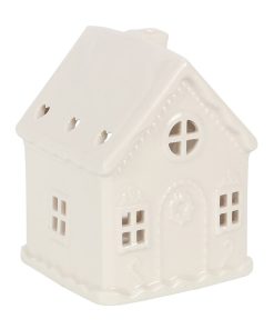 White Gingerbread House Tealight Holder - Image 3