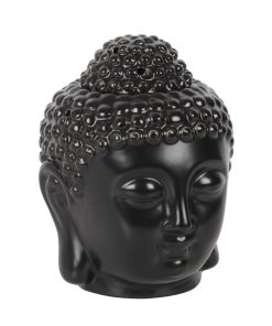 Black Buddha Head Oil Burner - Image 1