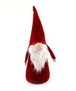 38cm Red Velvet Standing Christmas Gonk - Image 1