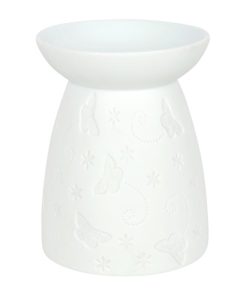 White Ceramic Butterfly Oil Burner - Image 2