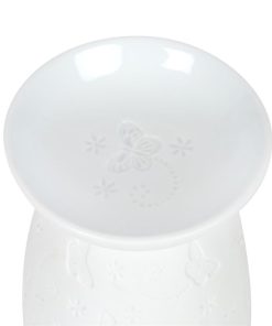 White Ceramic Butterfly Oil Burner - Image 4