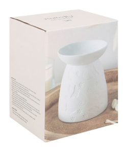 White Ceramic Butterfly Oil Burner - Image 5