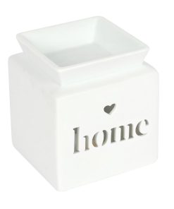 White Home Cut Out Oil Burner - Image 1