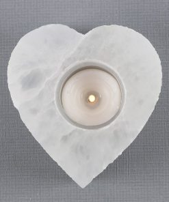 Selenite Heart Tealight Holder - Image 2