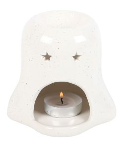 Ghost Shaped Oil Burner with Pumpkin - Image 3