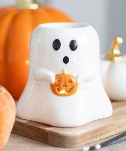 Ghost Shaped Oil Burner with Pumpkin - Image 4