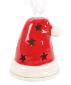 Santa Hat Incense Cone Burner and Tealight Holder - Image 1