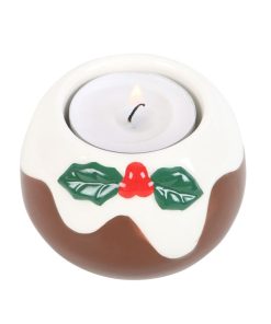 Christmas Pudding Tealight Candle Holder - Image 1