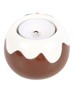 Christmas Pudding Tealight Candle Holder - Image 2