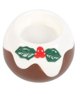 Christmas Pudding Tealight Candle Holder - Image 3