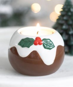 Christmas Pudding Tealight Candle Holder - Image 4