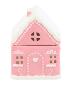 Pink Gingerbread House Oil Burner - Image 2