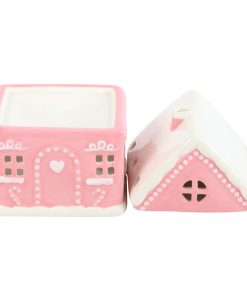 Pink Gingerbread House Oil Burner - Image 3