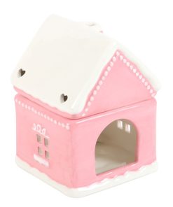 Pink Gingerbread House Oil Burner - Image 4