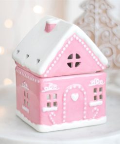 Pink Gingerbread House Oil Burner - Image 5