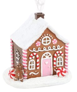 Pink Gingerbread House Incense Cone Burner - Image 1