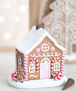 Pink Gingerbread House Incense Cone Burner - Image 5