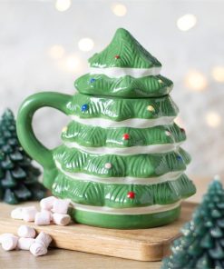 Green Christmas Tree Shaped Mug - Image 5